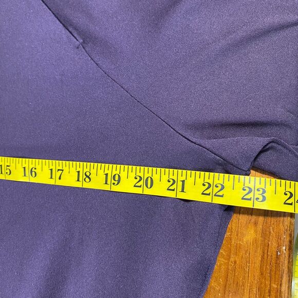 Athleta Superluxe 1/2 Zip Top Yoga Workout Athletic Performance Sz XL Purple - Picture 4 of 14